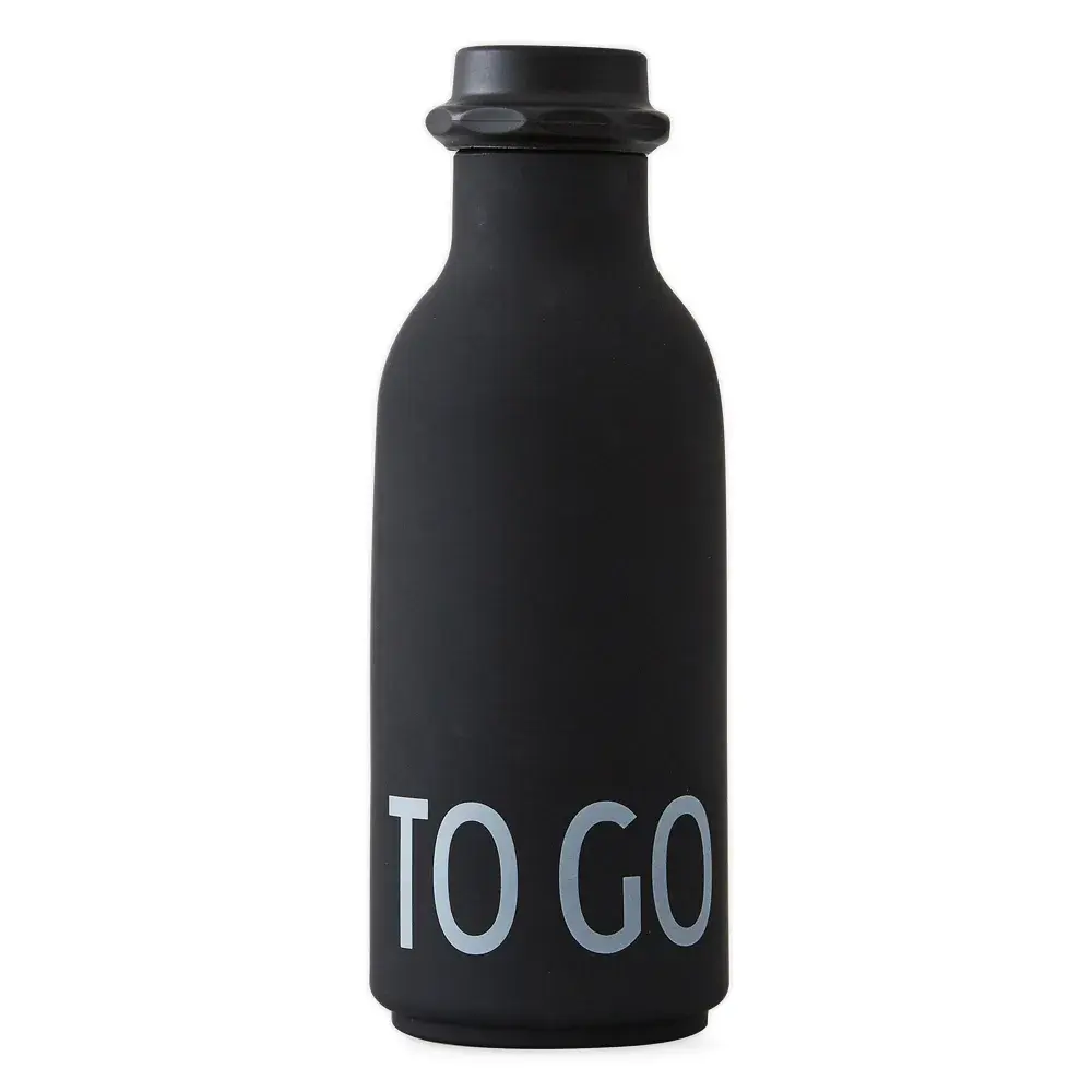Design Letters TO GO drikkeflaske, Svart