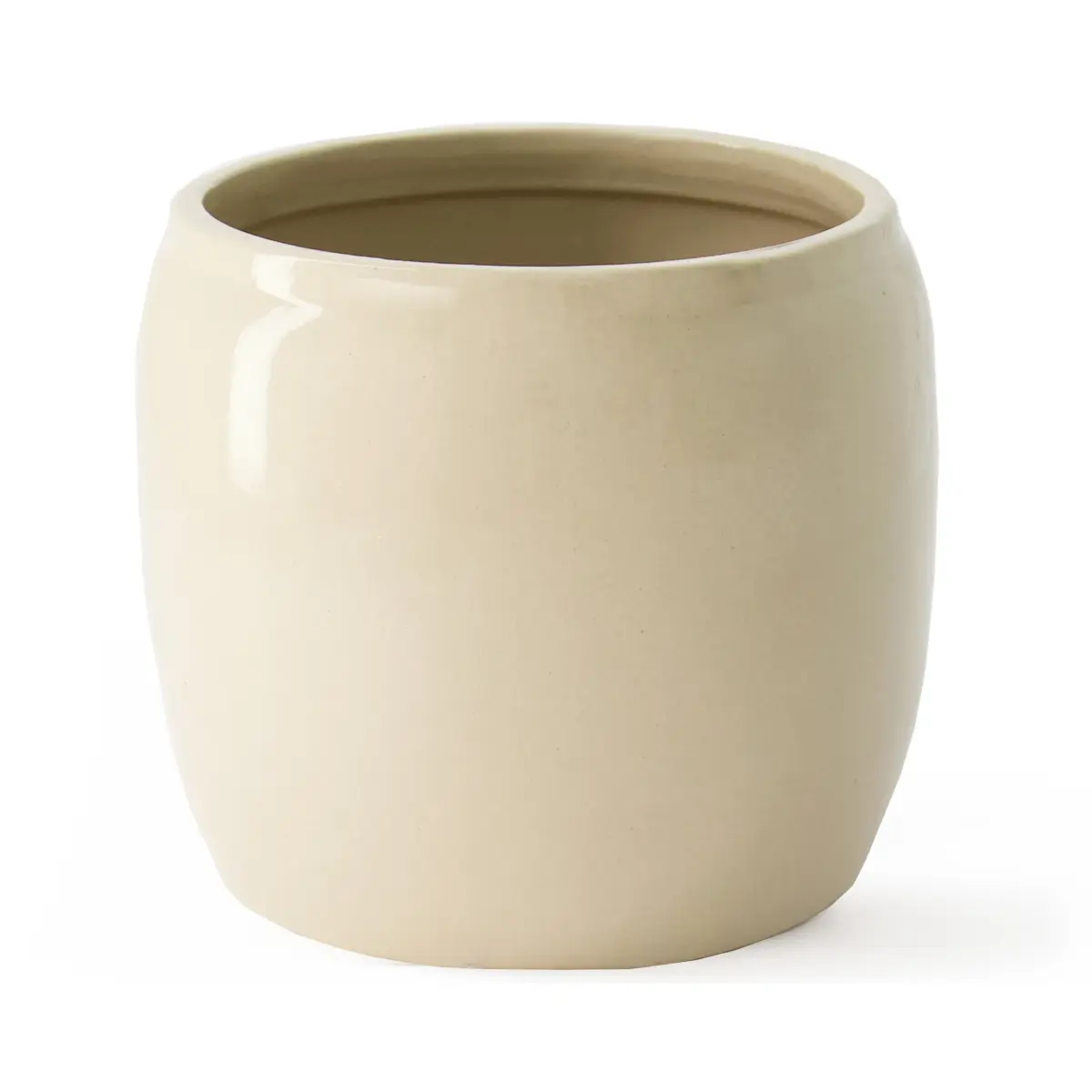 Ernst glassert krukke Ø19,5 cm, Beige