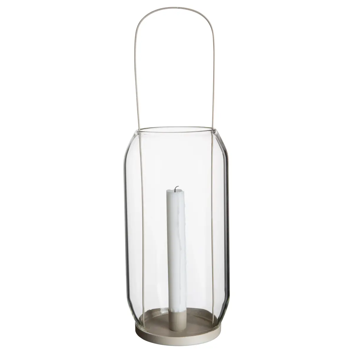 Ernst lykt for kubbelys 40 cm, Beige