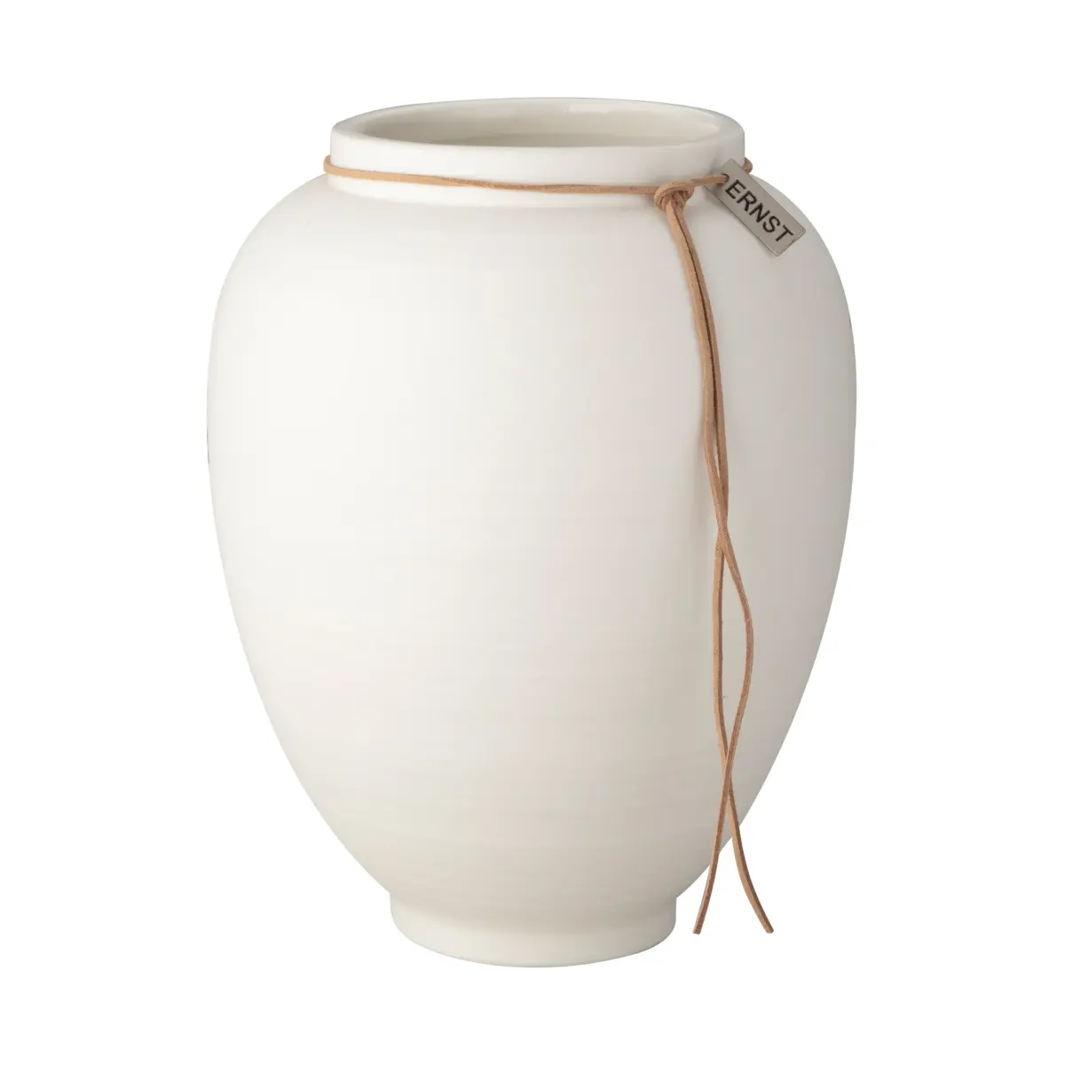 Ernst vase hvit matt, 22 cm