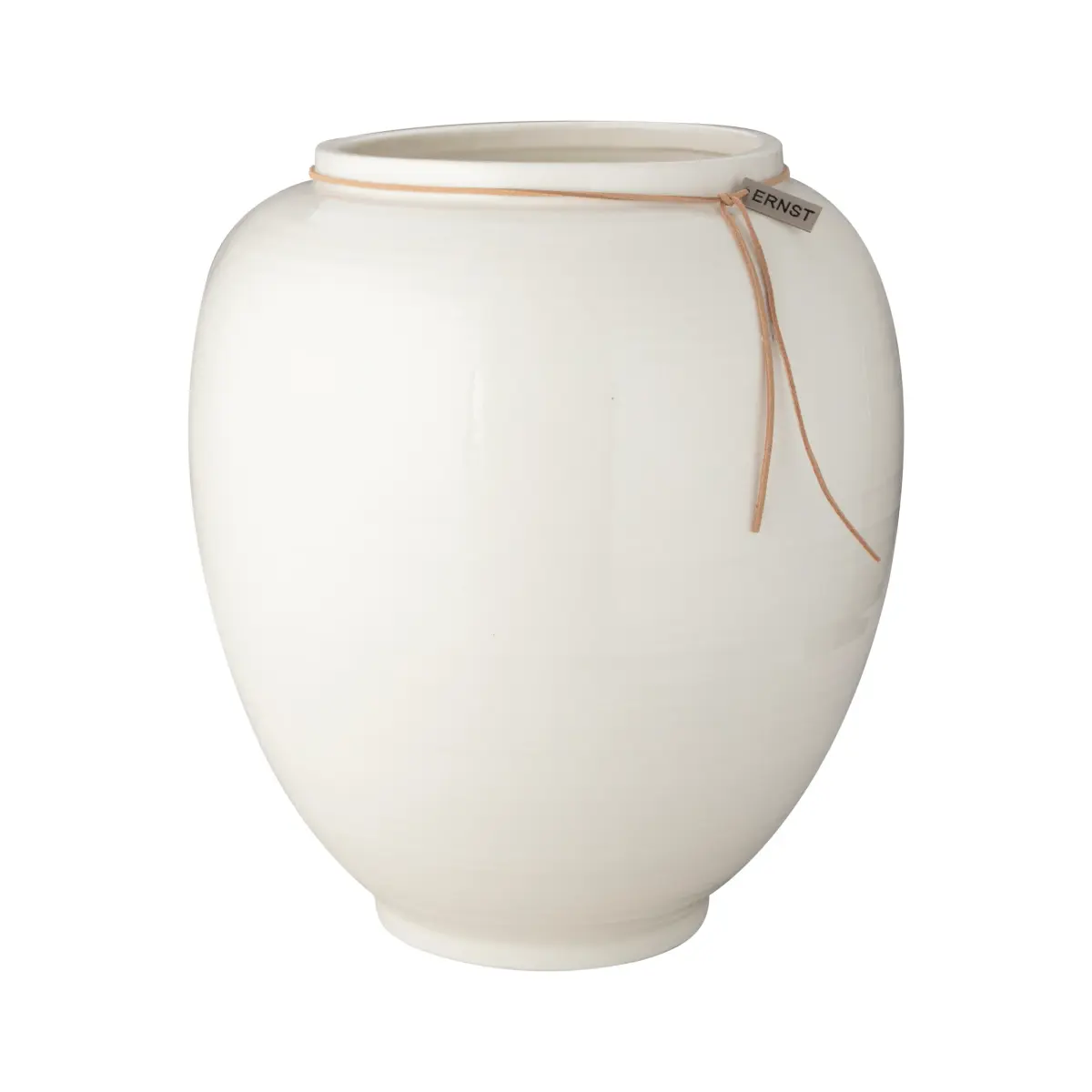 Ernst vase hvitglassert, 28 cm