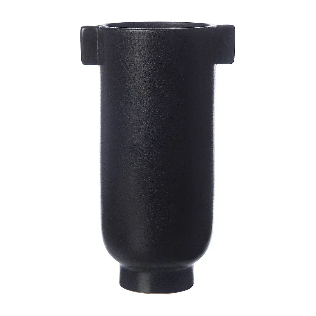 Ernst vase med hank 21 cm, Sort