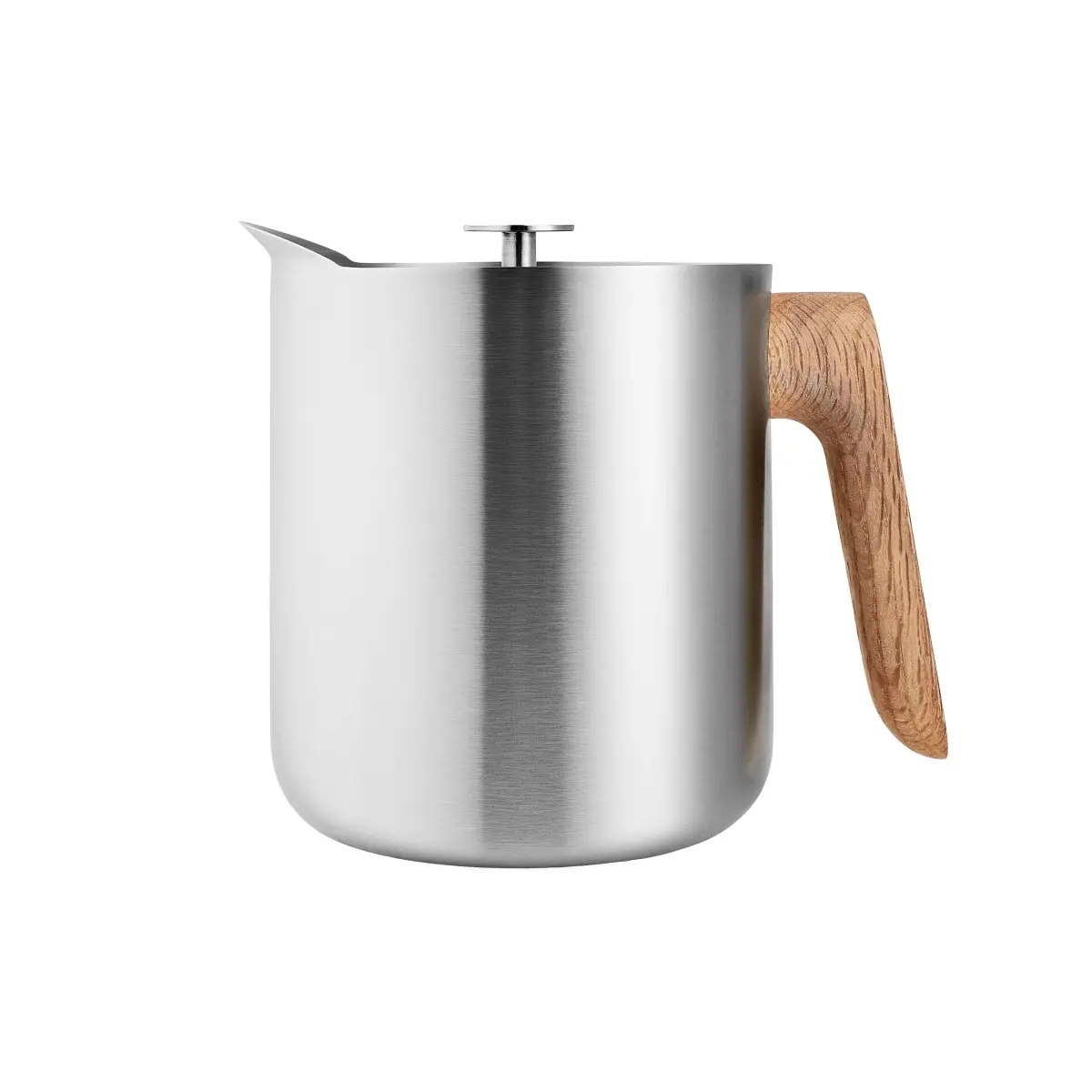Nordic Kitchen presskanne for te, Rustfritt stål