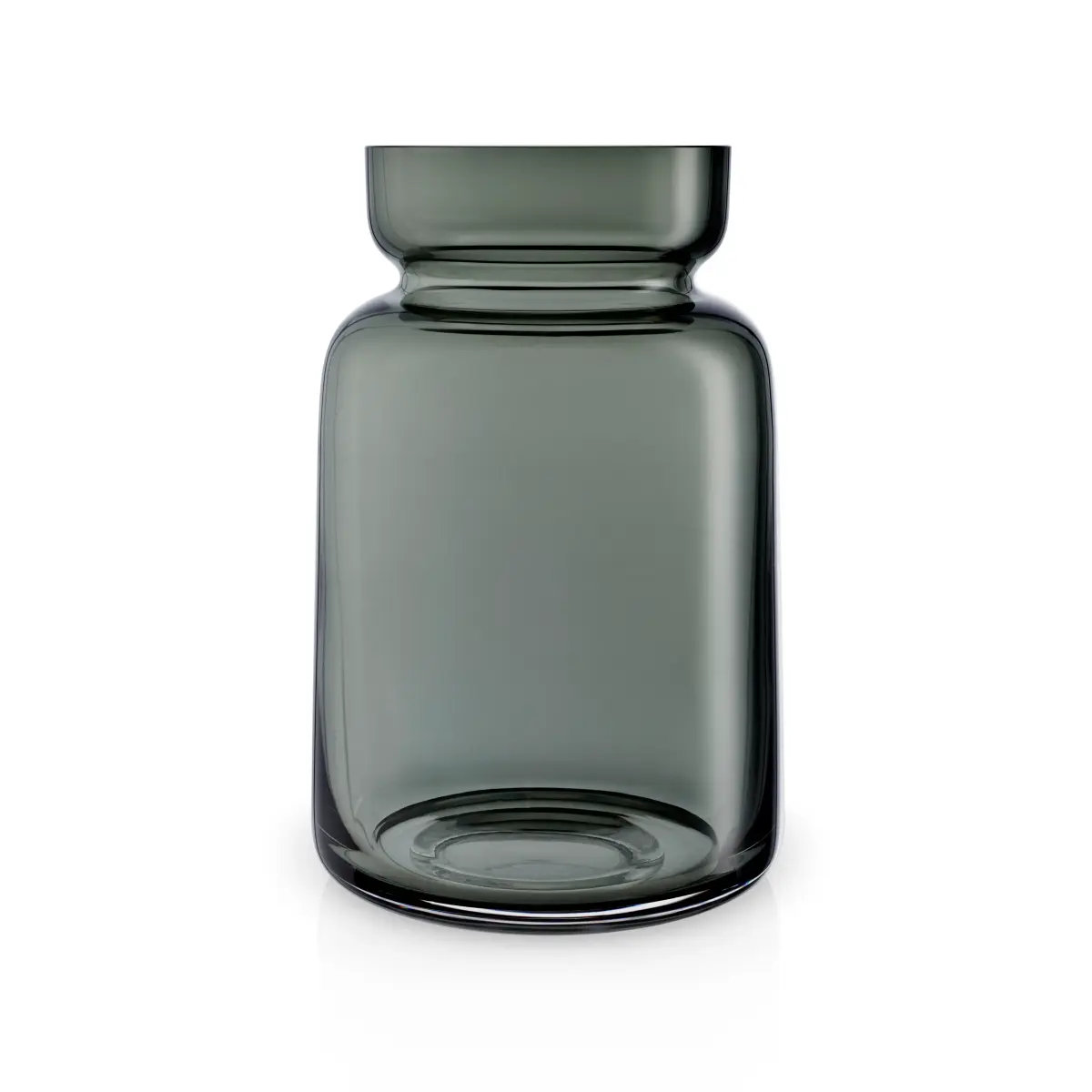 Silhouette glassvase smokey grey, 18,5 cm