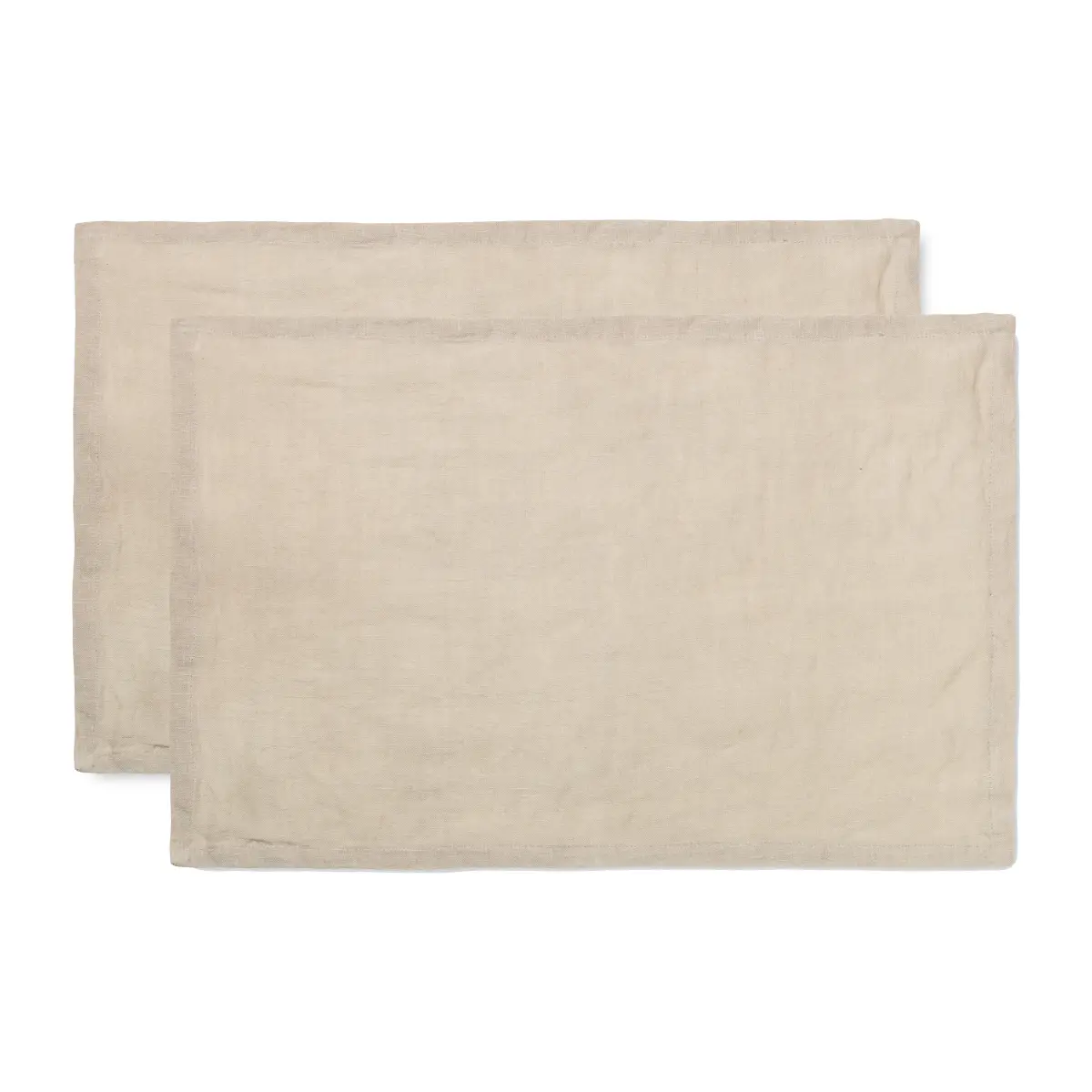Ferm Living spisebrikke lin 2-pakning, Natural