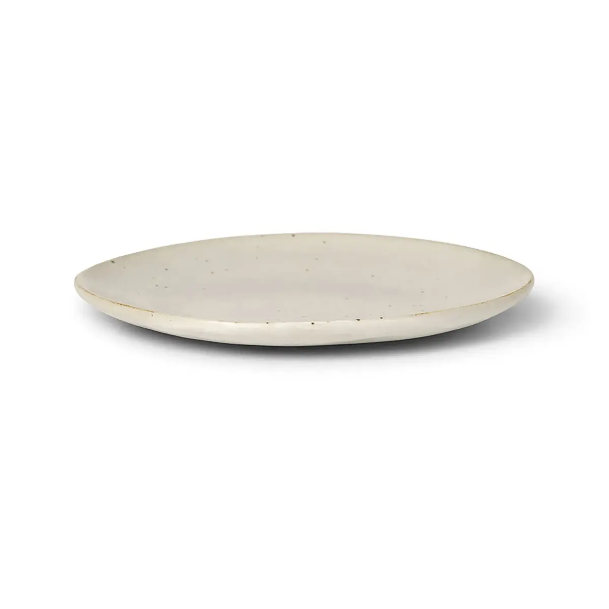 Flow tallerken 15 cm, Off-white speckle