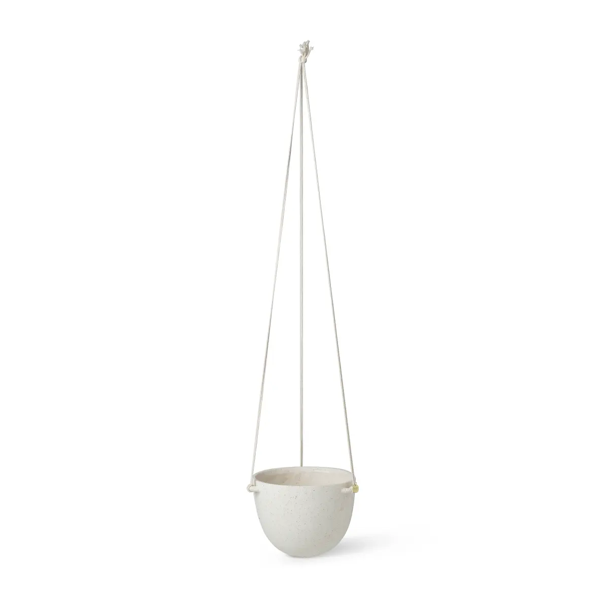 Speckle hengende krukke Ø20,5 cm, Off-white