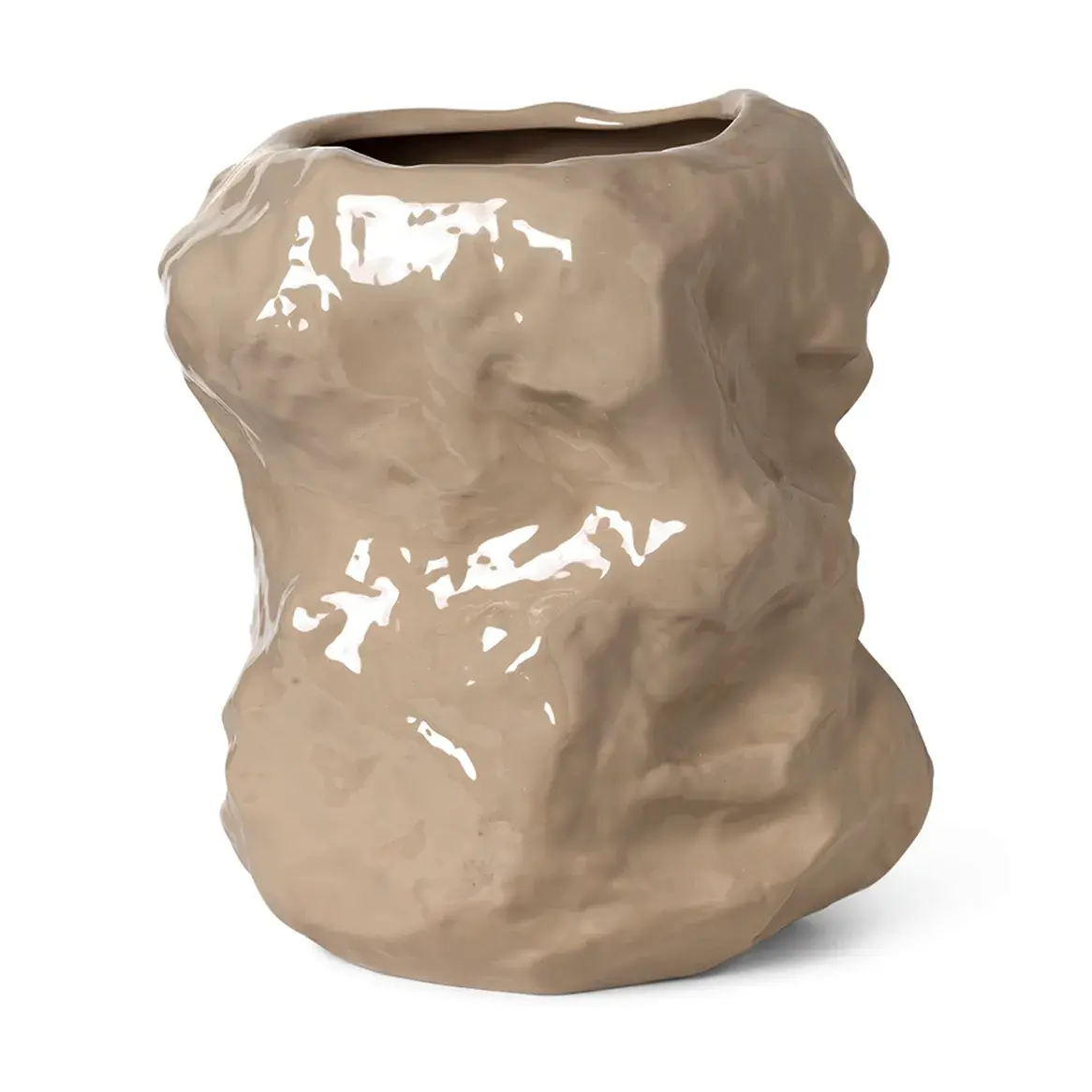 Tuck vase 34 cm, Cashmere