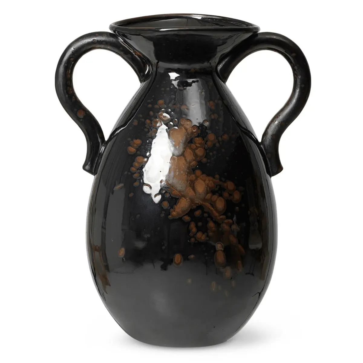 Verso gulvvase 49 cm, Svart-brun