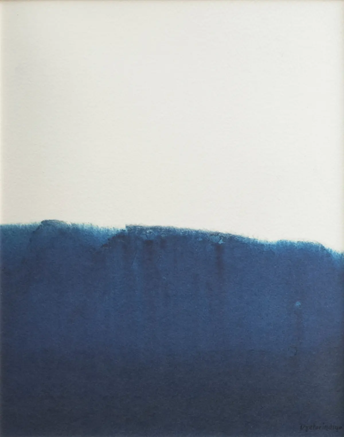 Dyeforindigo ocean 1 plakat 40 x 50 cm, Blå-hvit