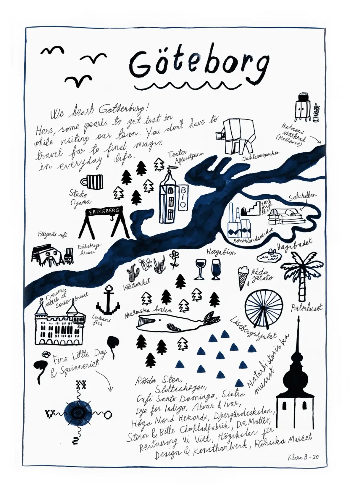 Göteborg poster, 50x70 cm