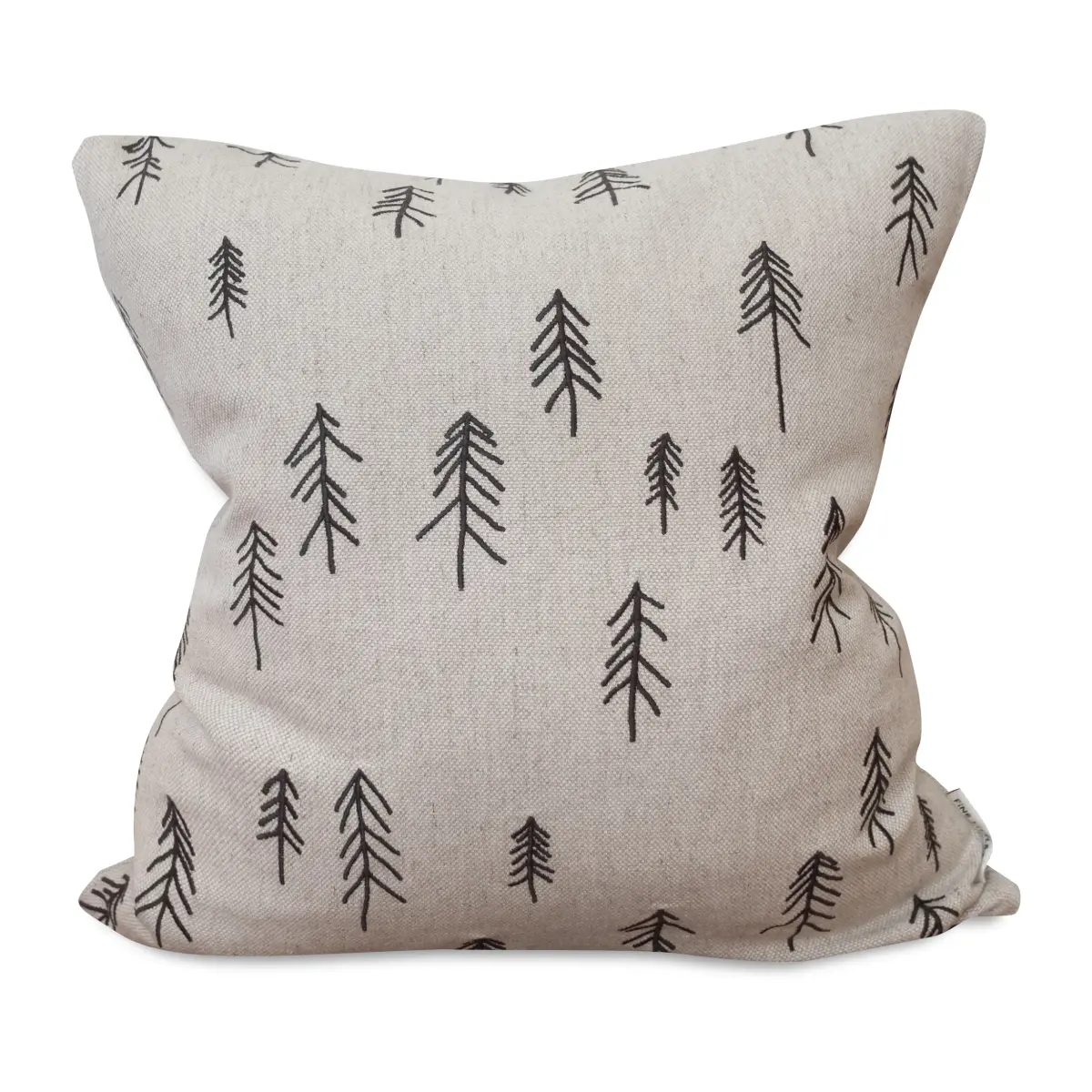 Tall putetrekk 48 x 48 cm, Brun-natur