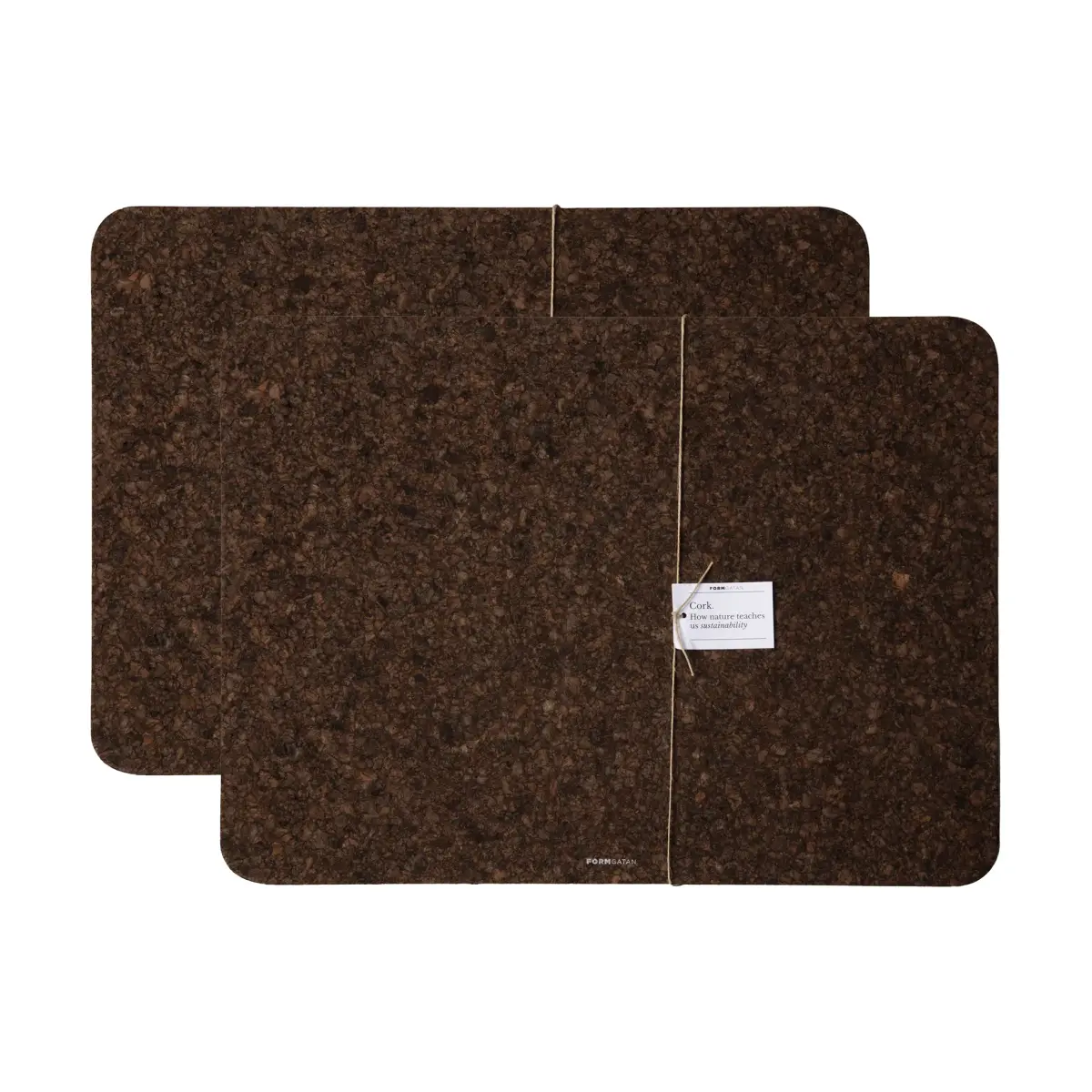 Cork spisebrikke 30x40 cm 2-stk., Smoked