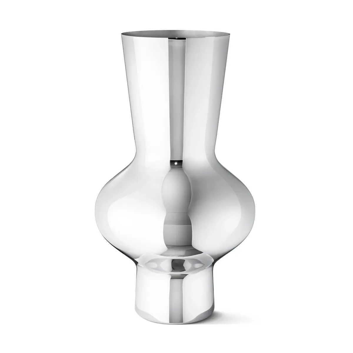 Alfredo vase rustfritt stål, stor, 47 cm