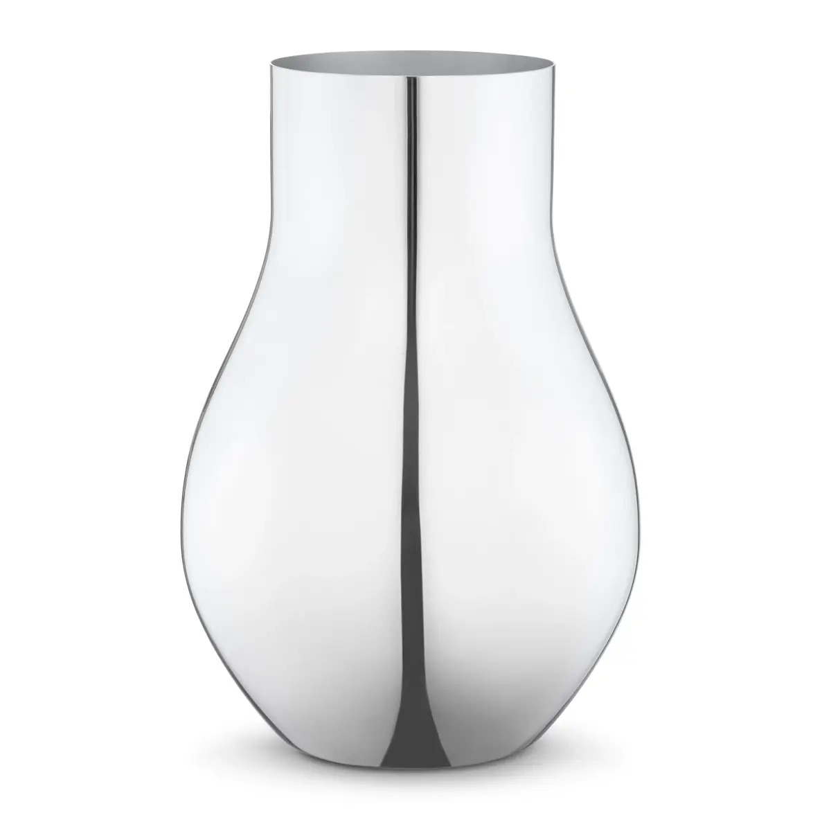 Cafu vase rustfritt stål, medium, 30 cm
