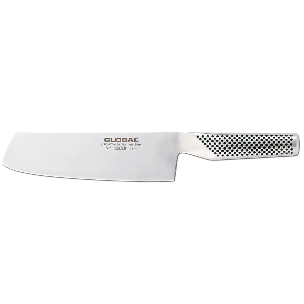 Global G-5 grønnsakskniv bred 18 cm, rustfritt stål