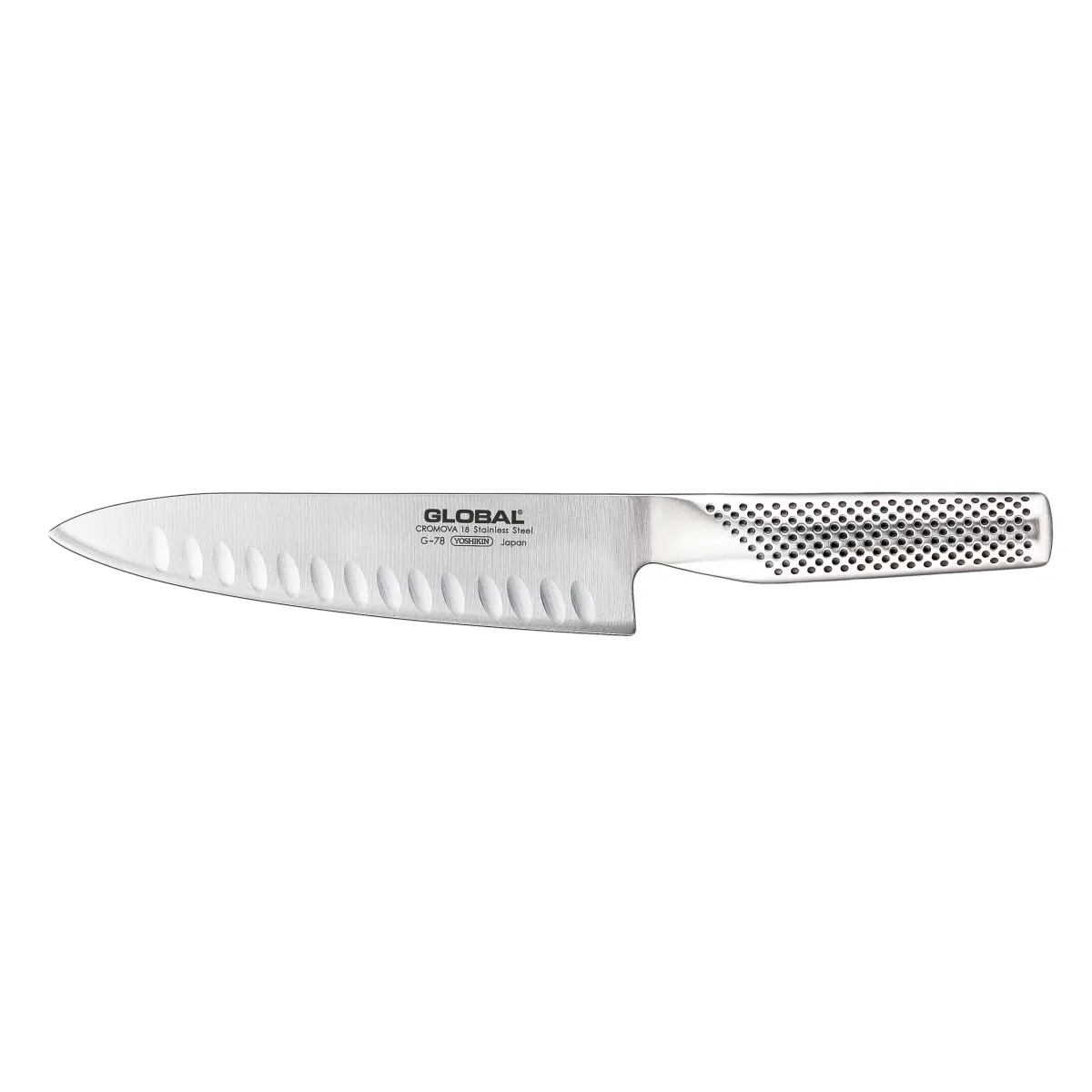 Global G-78 kokkekniv olivenslipt 18 cm, rustfritt stål