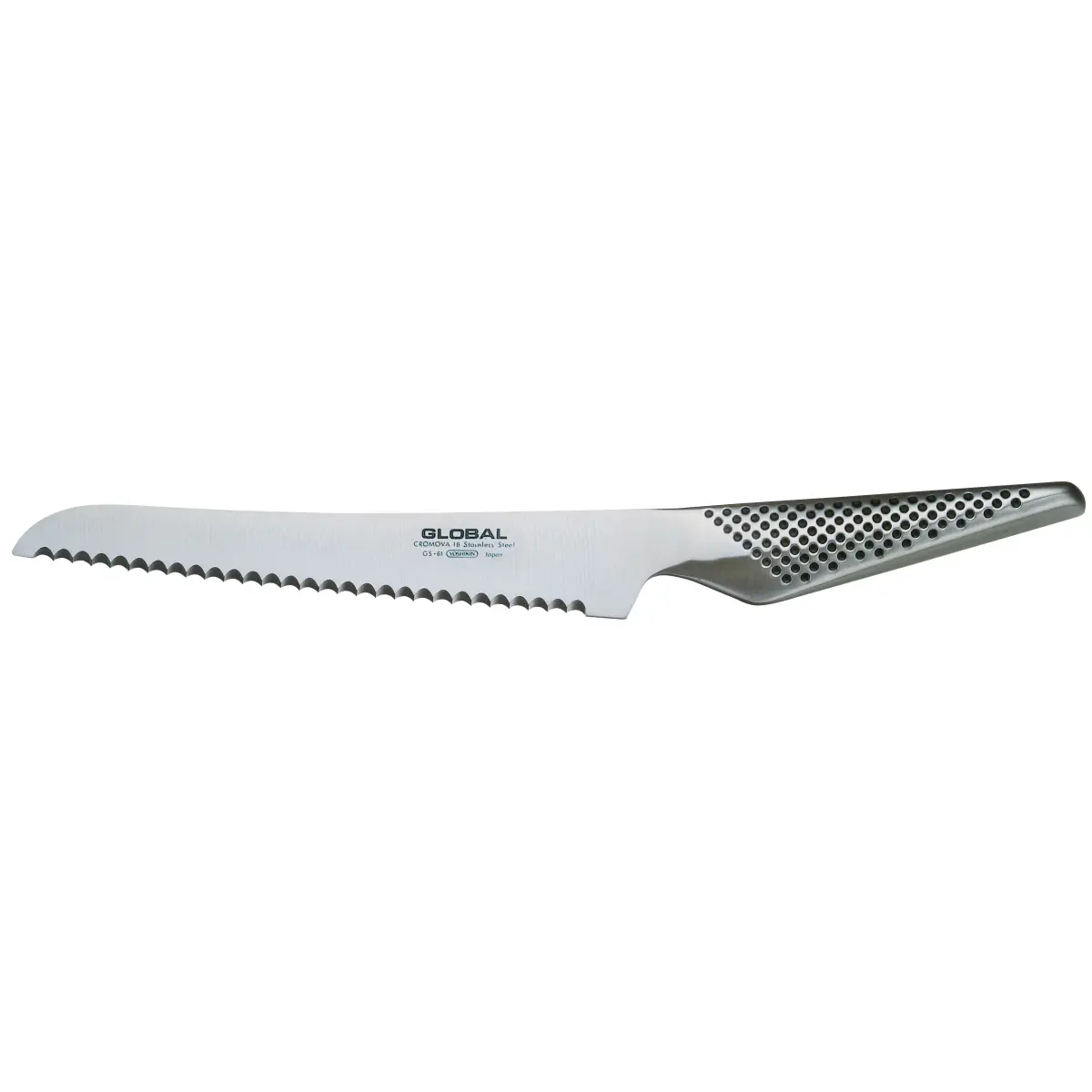 Global GS-61R brødkniv 16 cm tagget, rustfritt stål