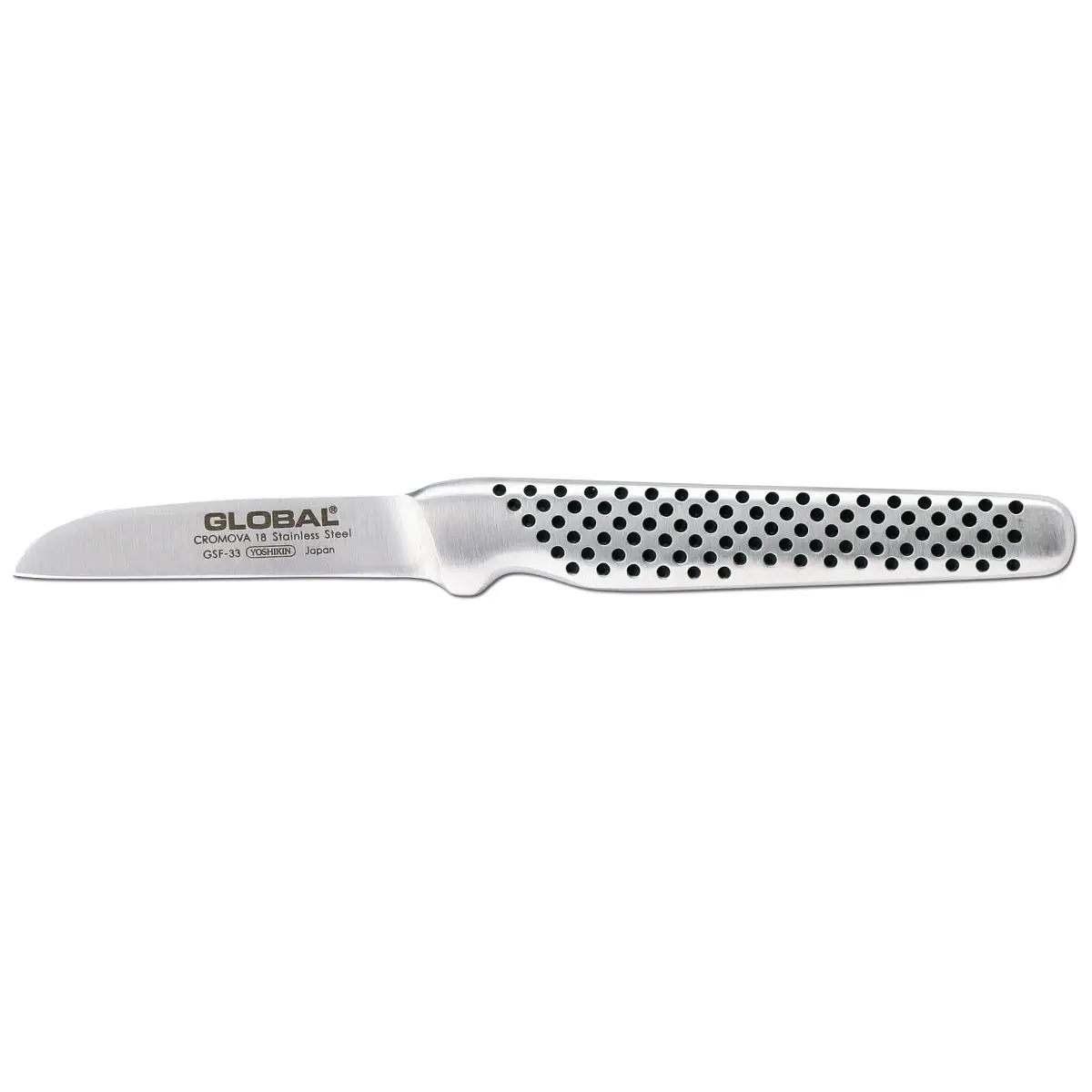 Global GSF-33 skrellekniv 6 cm rett tyngre, rustfritt stål