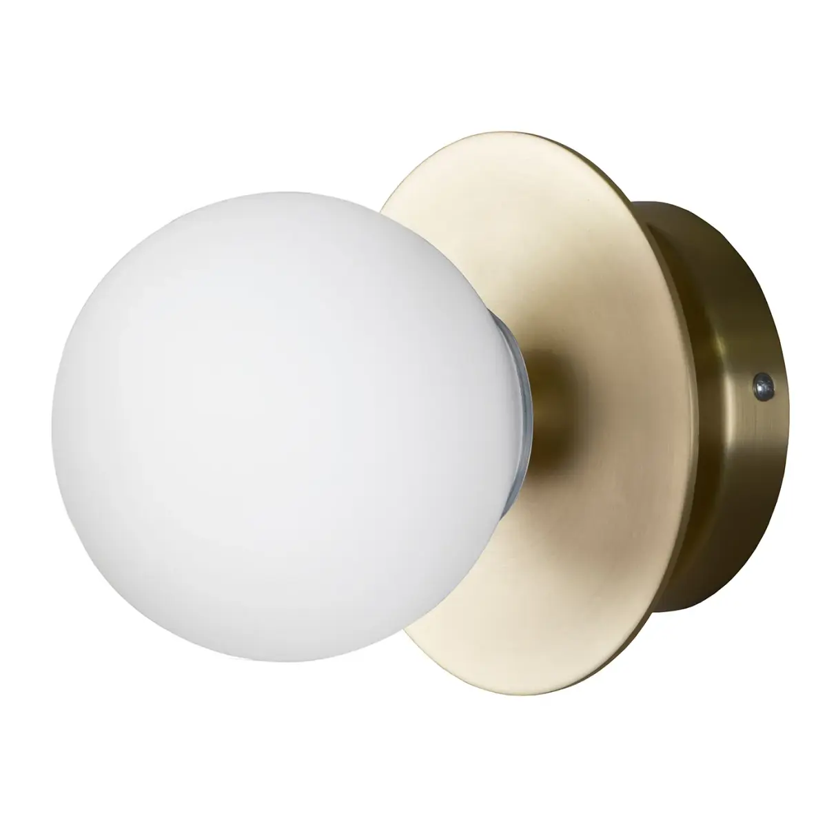 Art Deco IP44 vegglampe/takplafond, Børstet messing