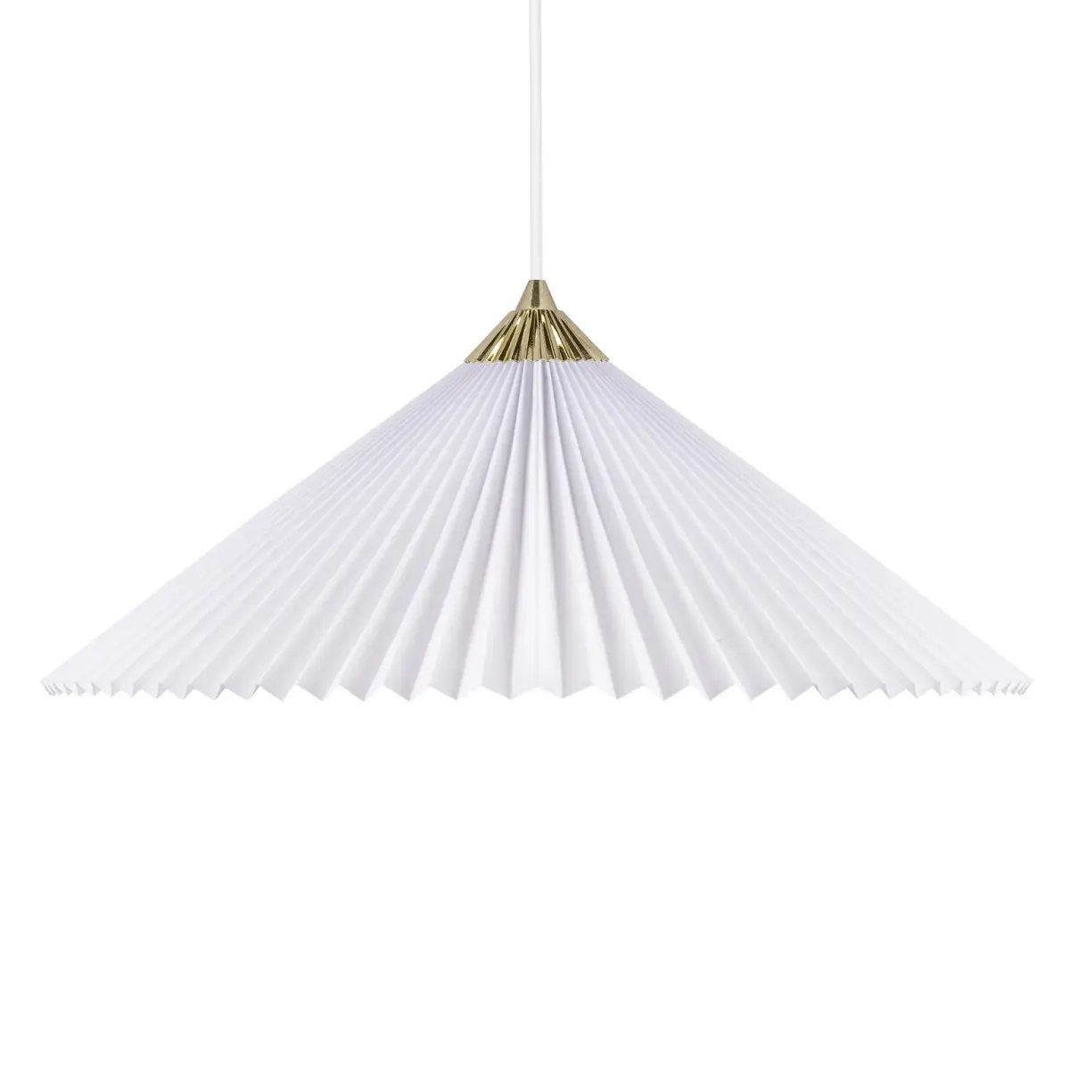 Matisse pendel Ø60 cm, Messing-hvit