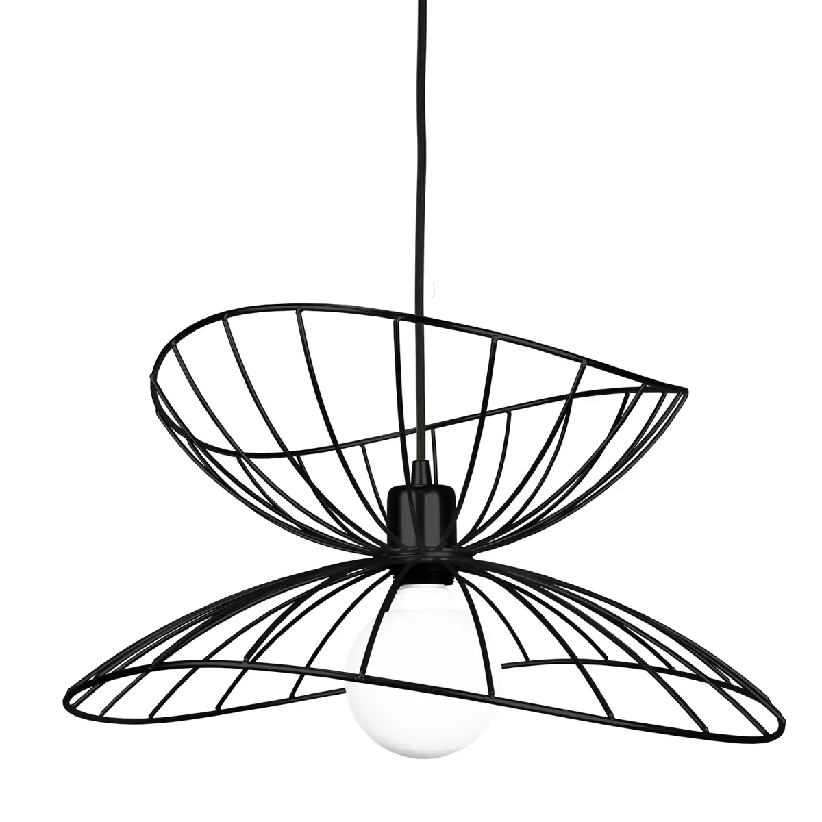 Ray taklampe Ø 45 cm, matt svart