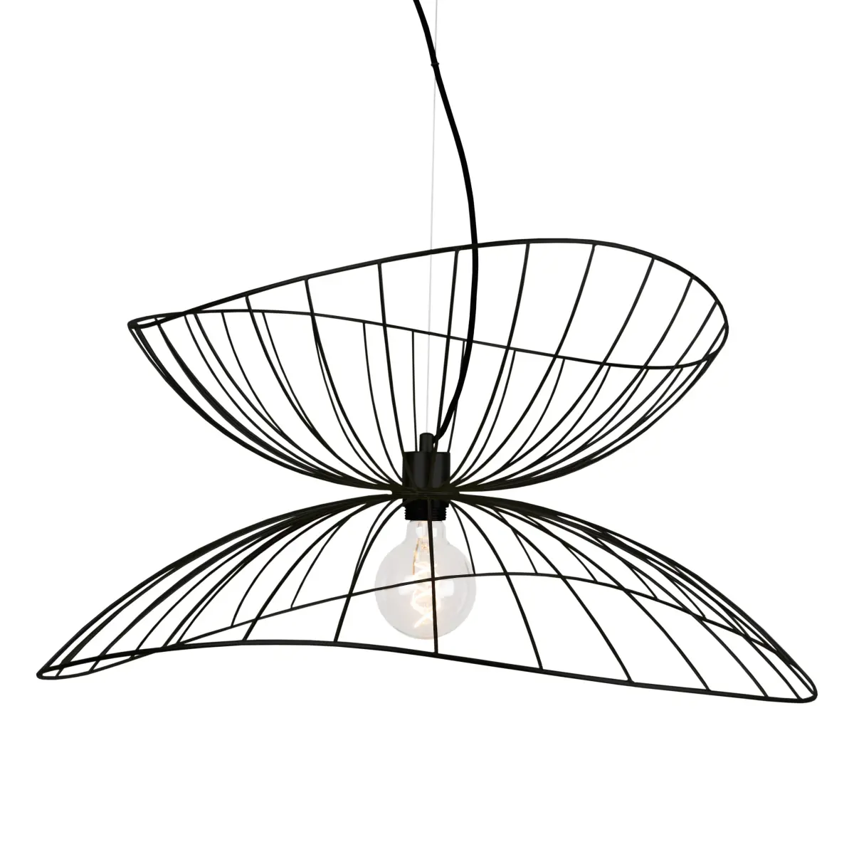 Ray taklampe Ø70 cm, svart