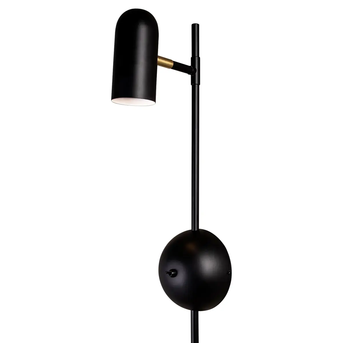 Swan vegglampe, Svart
