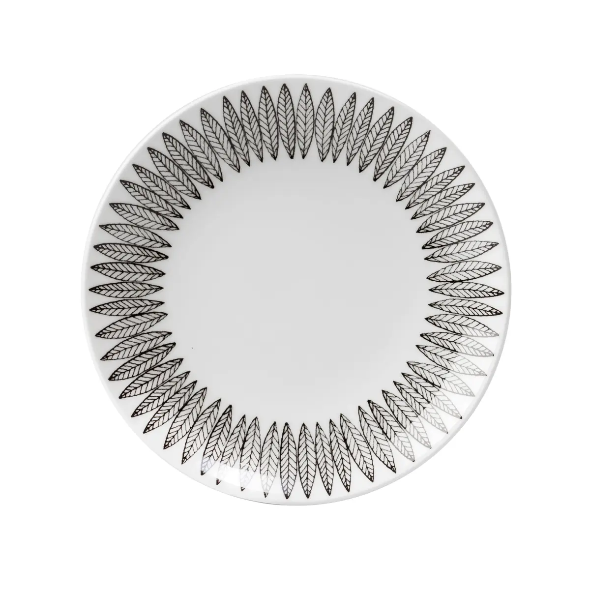 Svart Salix tallerken, Ø 18 cm