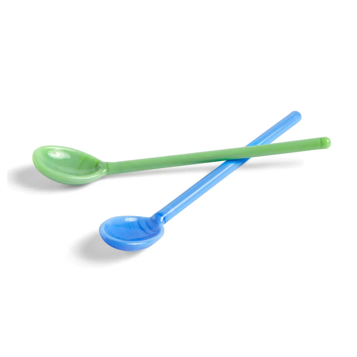 Mono glasskje 2-stk., Sky blue-green