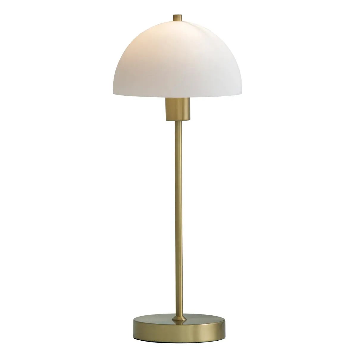 Vienda bordlampe, messing-hvit