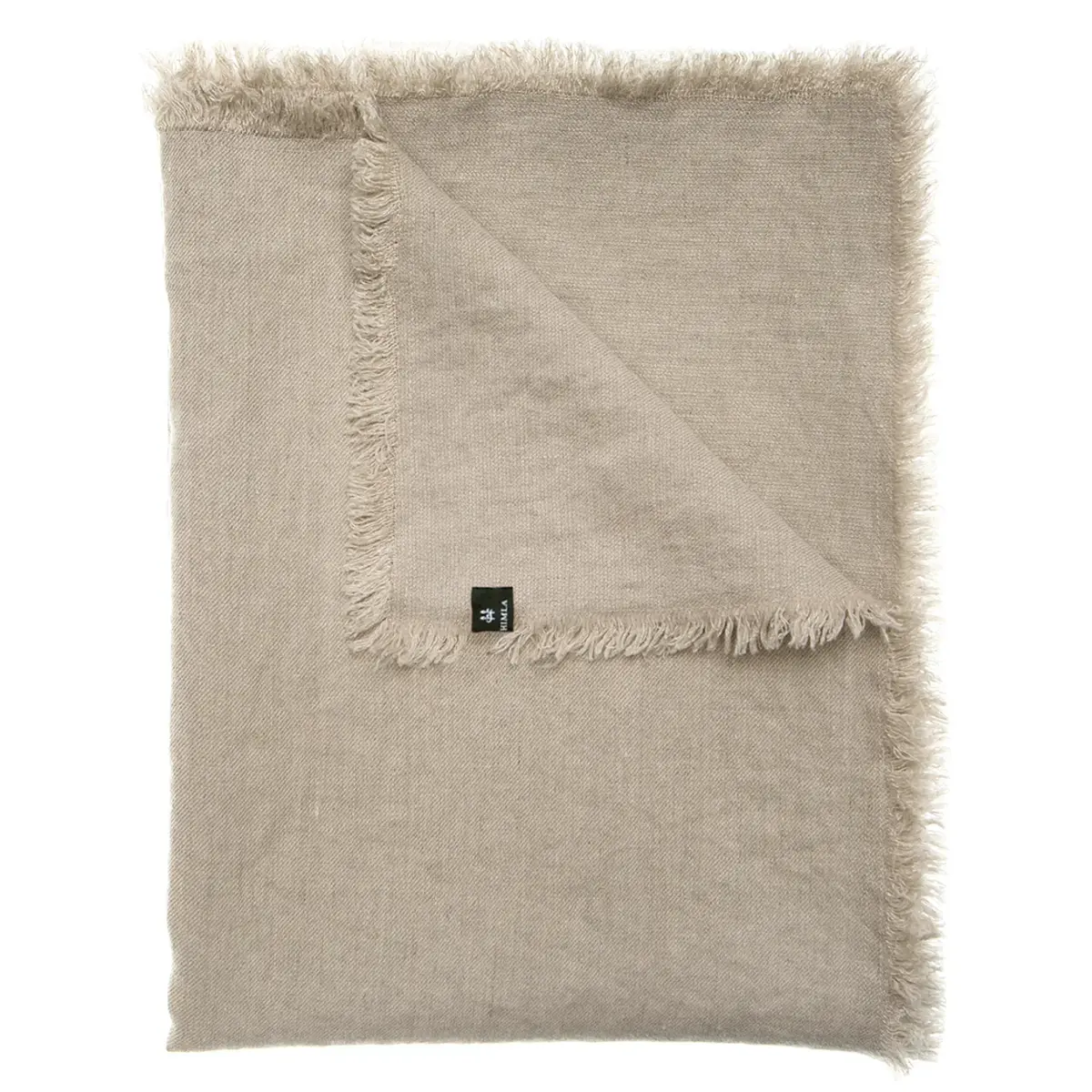 Merlin pledd i lin 130x170 cm, Natural (beige)