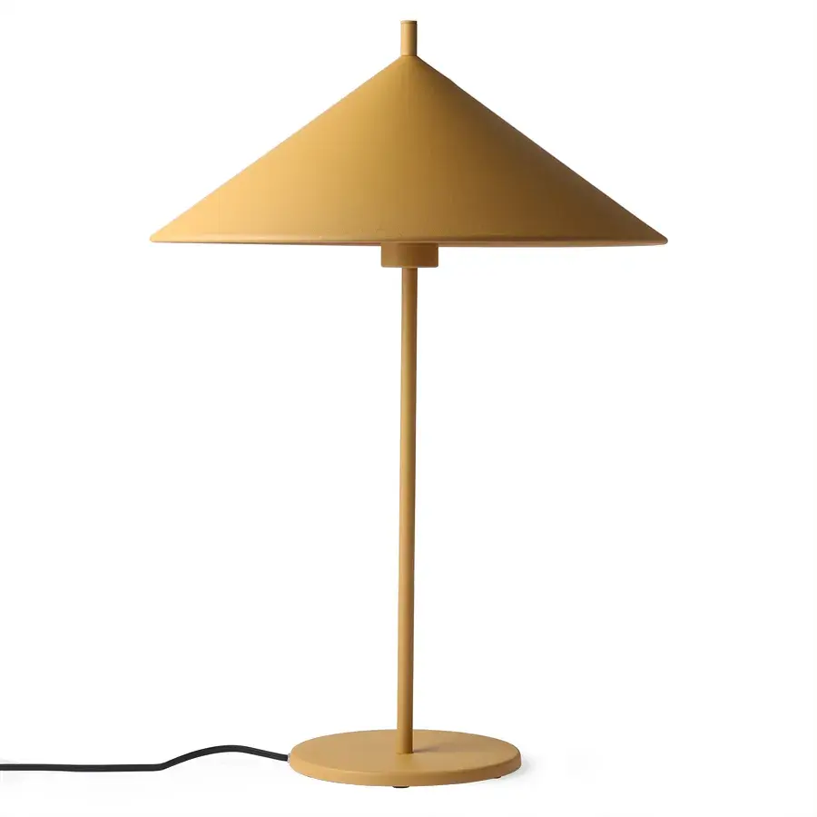 Triangle bordlampe L, Matt ochre