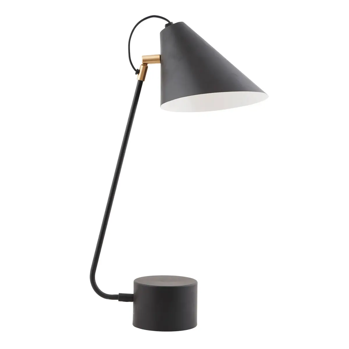 Club bordlampe, svart-messing