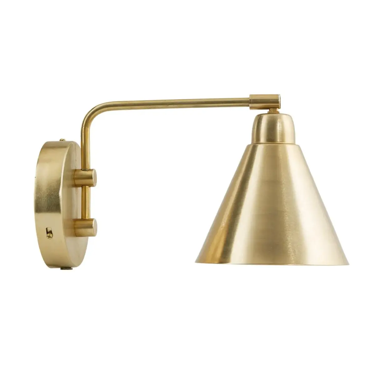 Game vegglampe messing, liten, 30 cm