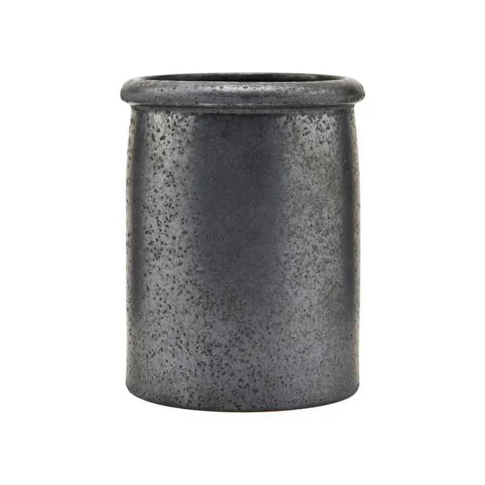 Pion krukke Ø11,5 cm, Svart-brun