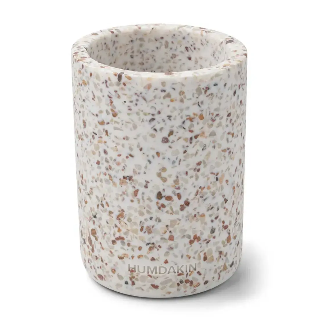 Humdakin Terrazzo vase Ø 10 cm, White-brown
