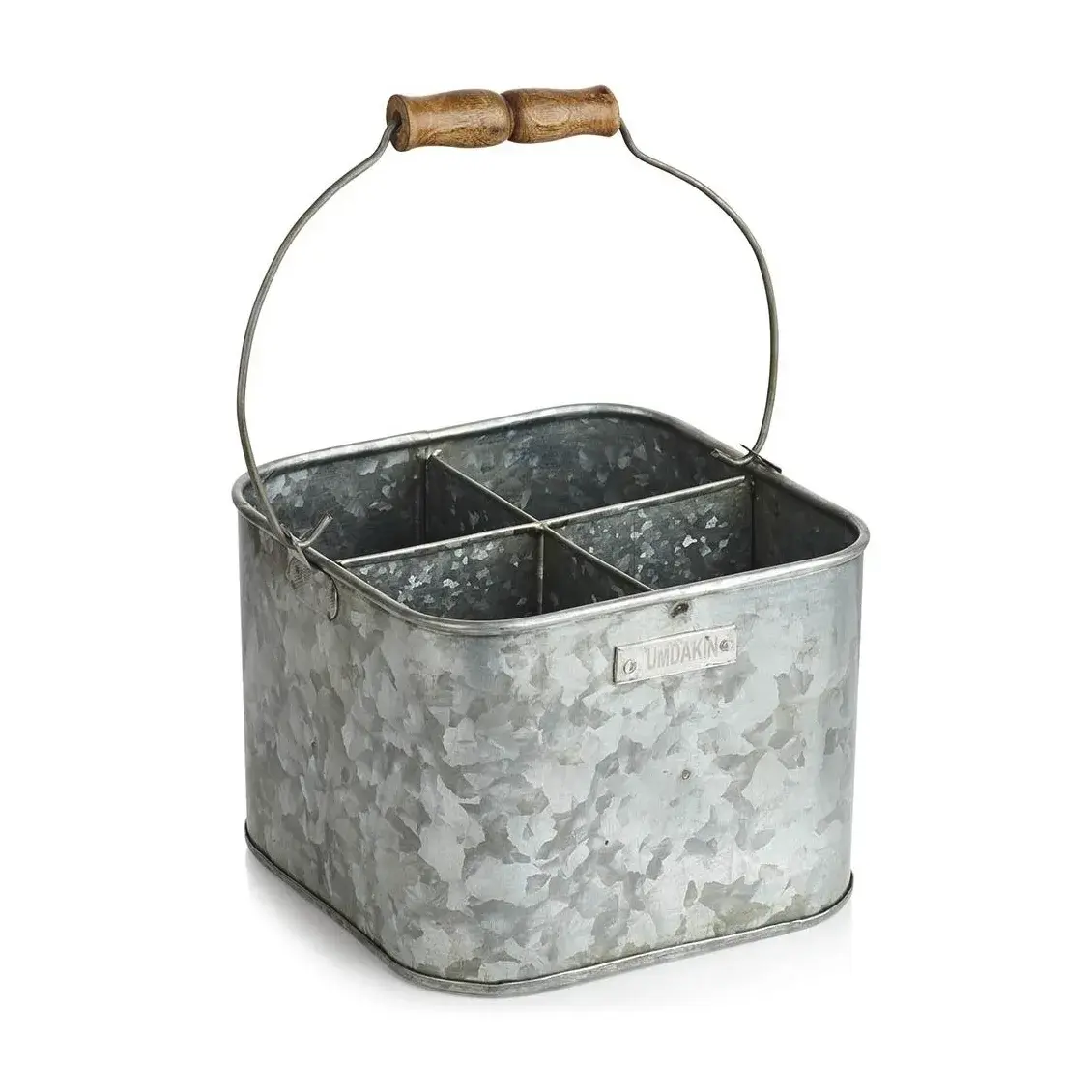 Humdakin Zink Bucket oppbevaringsboks, 25 x 25 cm