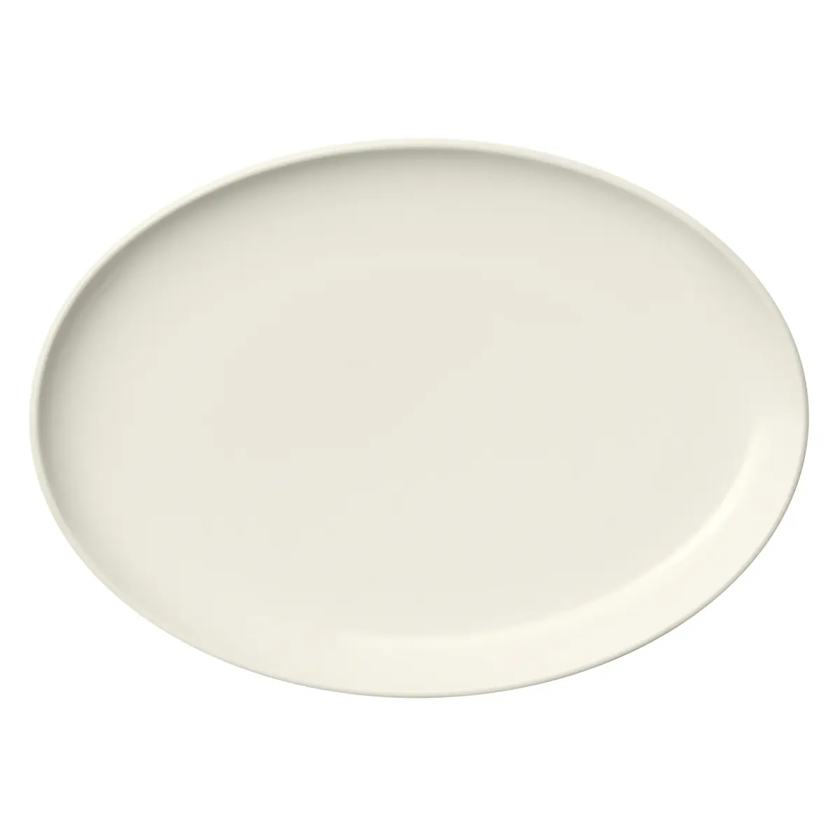 Essence tallerken oval 25 cm, Hvit