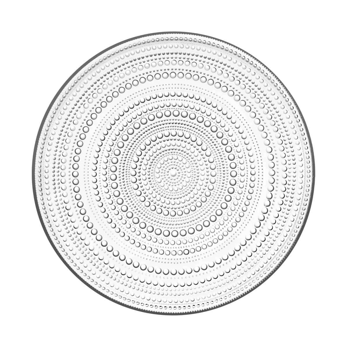 Kastehelmi tallerken stor - 31,5 cm, klar