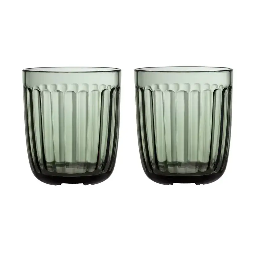 Raami vannglass 26 cl 2-stk., Furugrønn