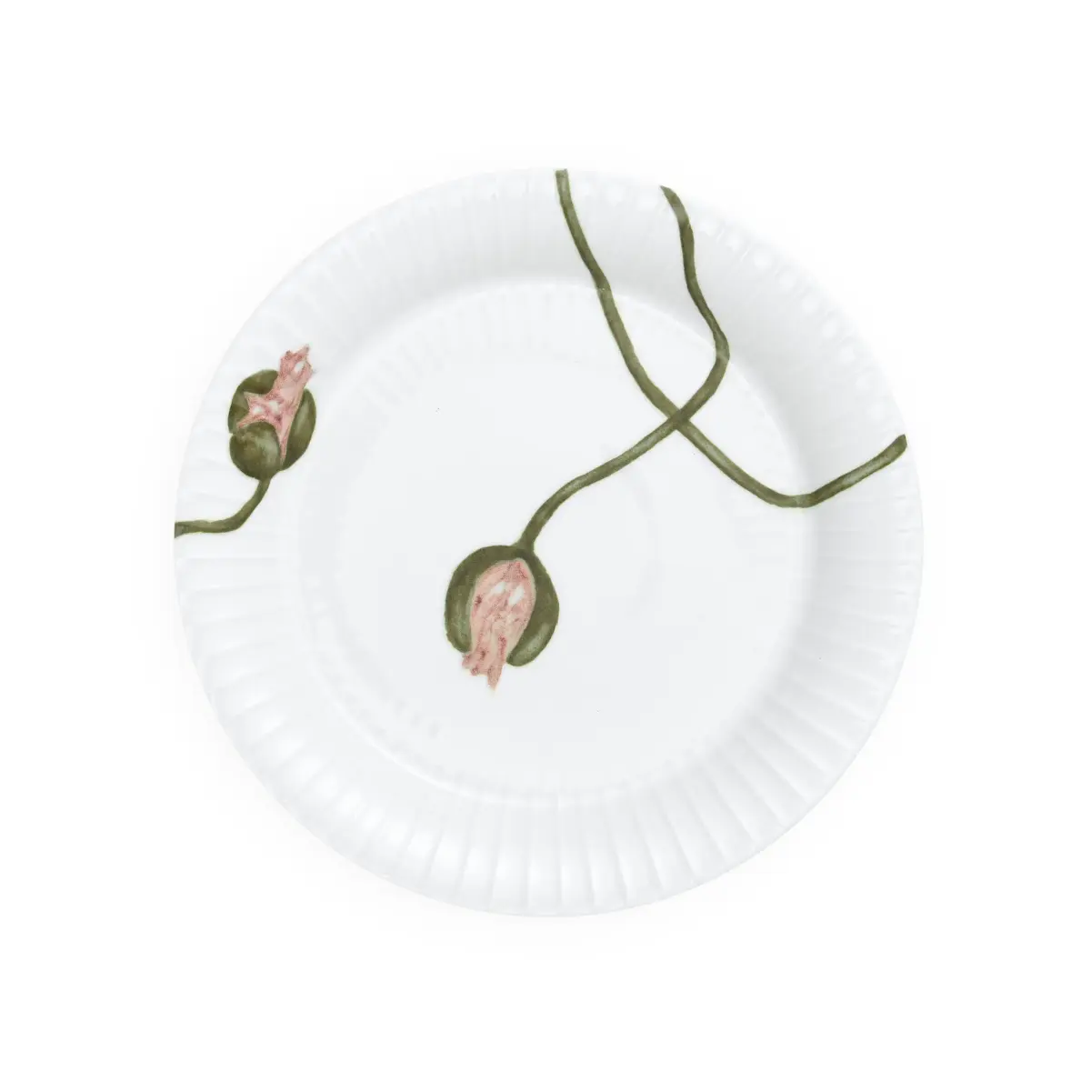 Hammershøi Poppy asjett 19 cm, Hvit