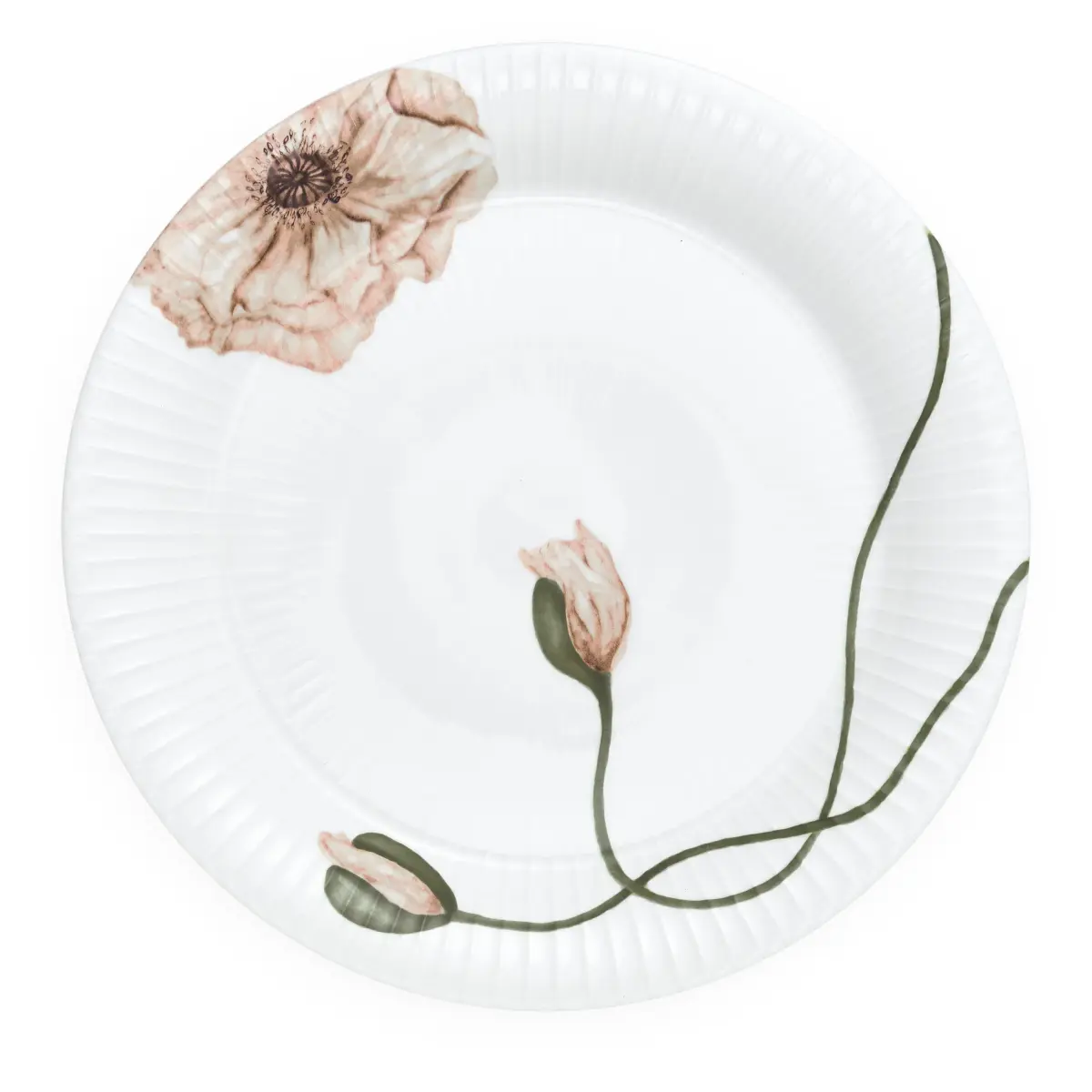 Hammershøi Poppy tallerken 27 cm, Hvit