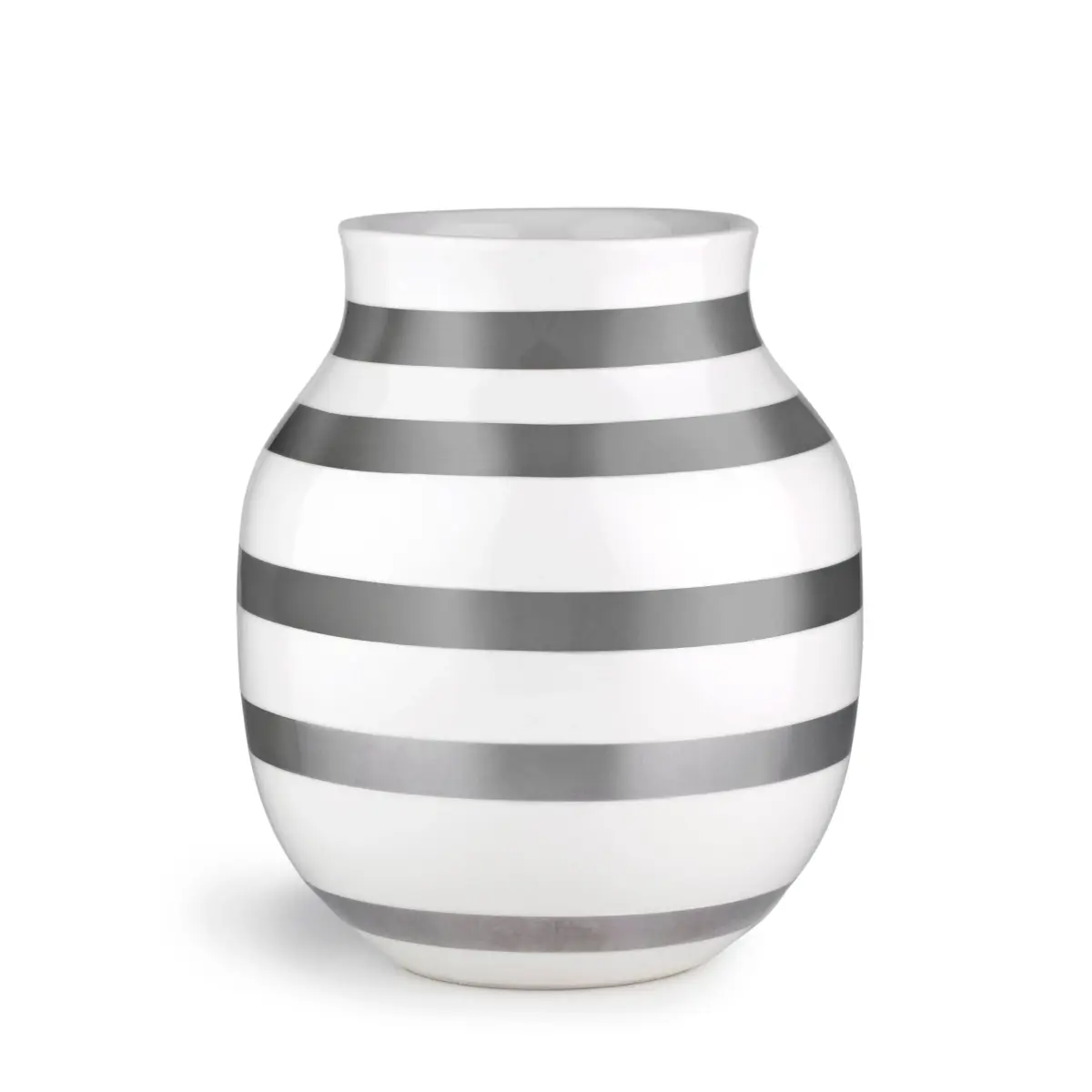 Omaggio vase sølv, middels