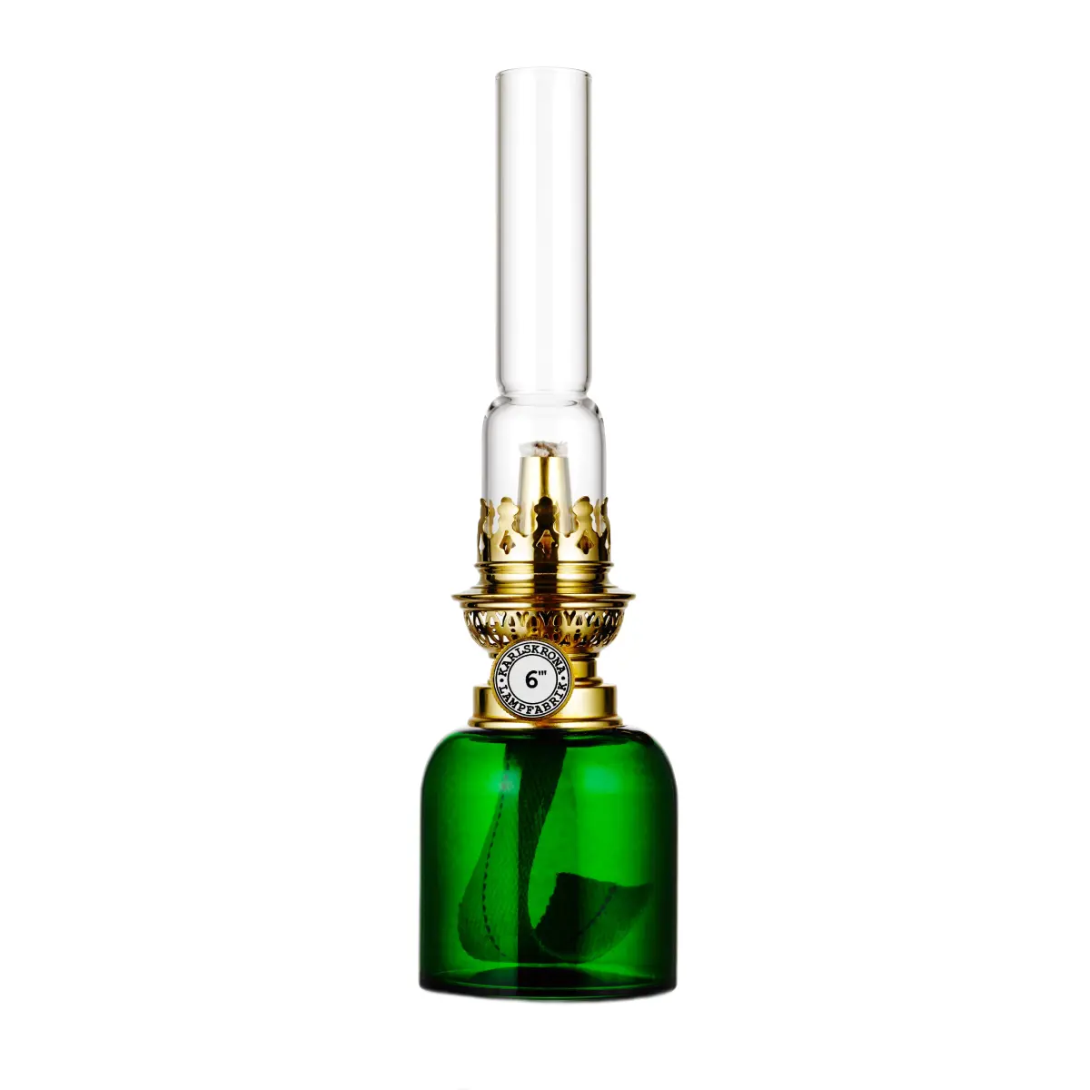 Koholmen fotogenlampe, grønn