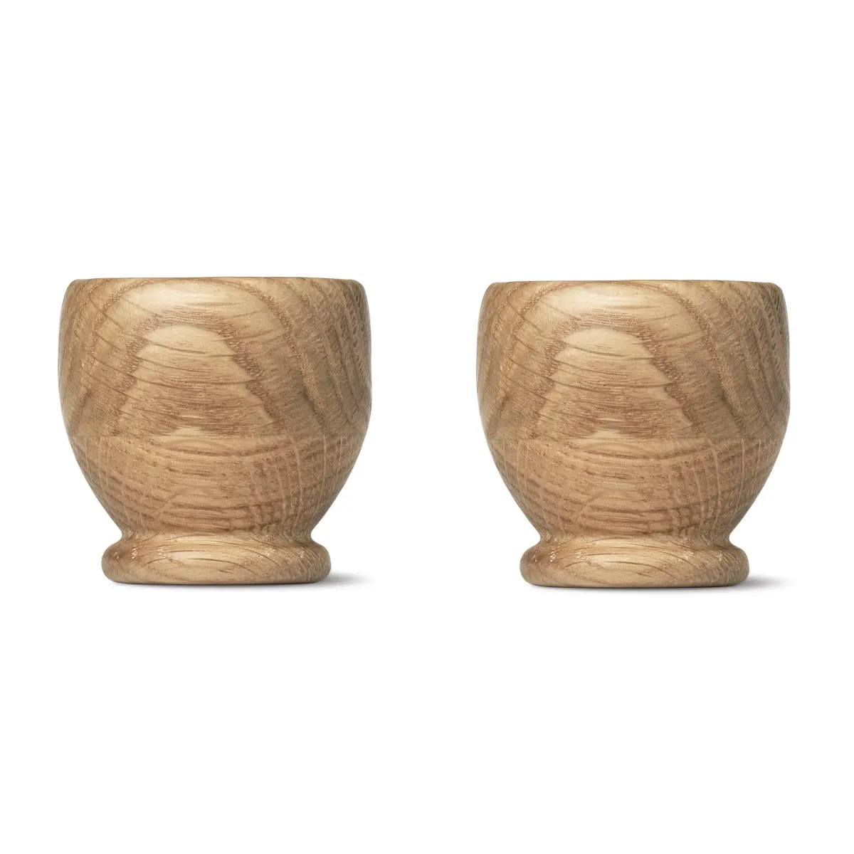 Kay Bojesen eggeglass eik, 2-stk., Eik