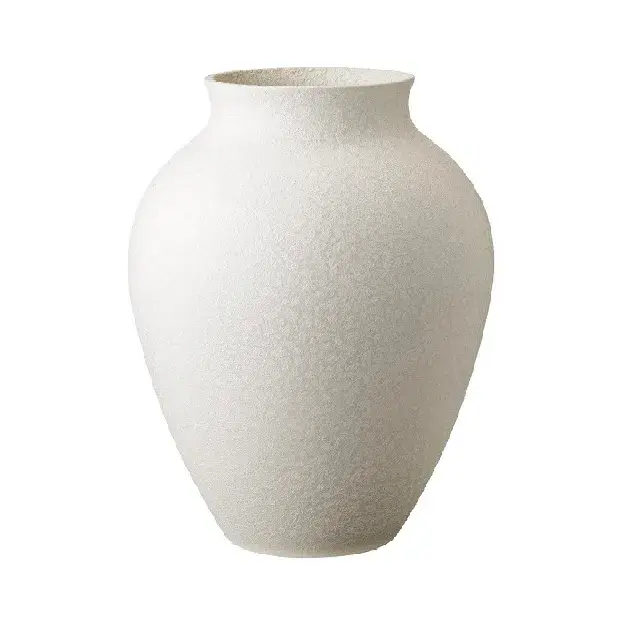 Knabstrup vase 20 cm, hvit