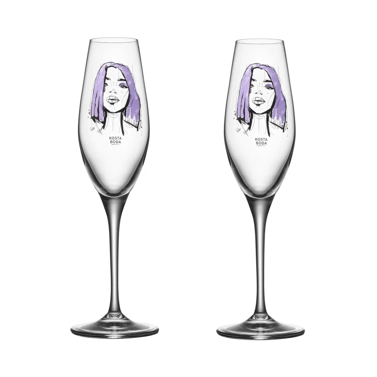 All about you champagneglass 24 cl 2-stk., Forever Mine