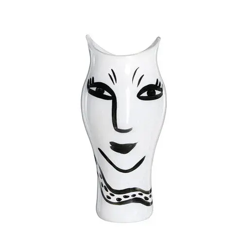 Open mind vase, hvit