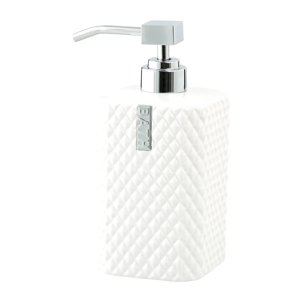 Marion såpepumpe 17,5 cm, White-silver